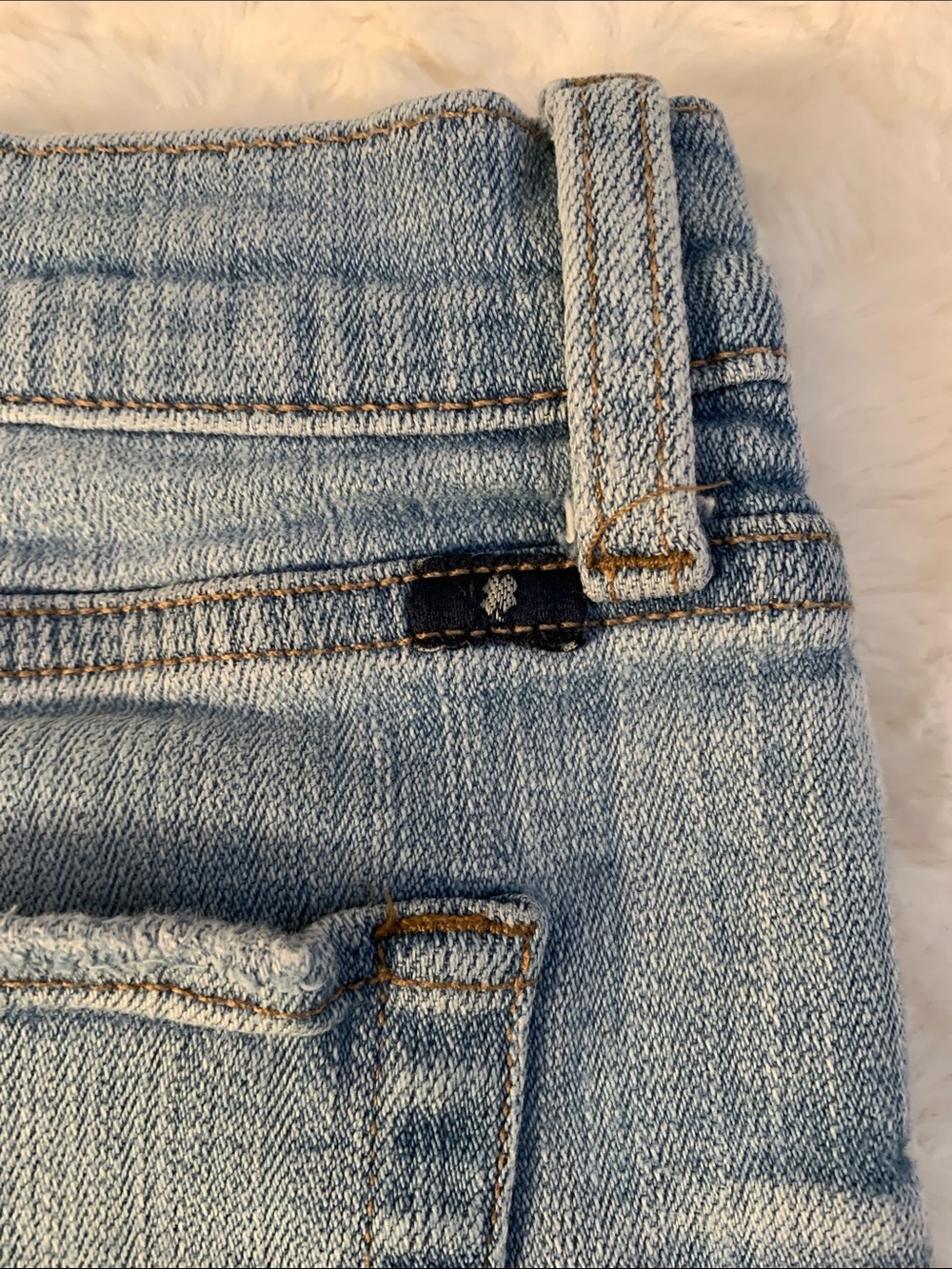 Lucky Brand Light Wash Distressed Denim Bermuda Shorts - Picture 6 of 9